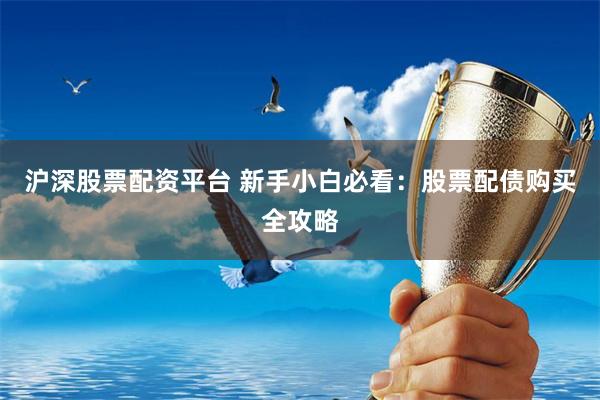 沪深股票配资平台 新手小白必看:股票配债购买全攻略